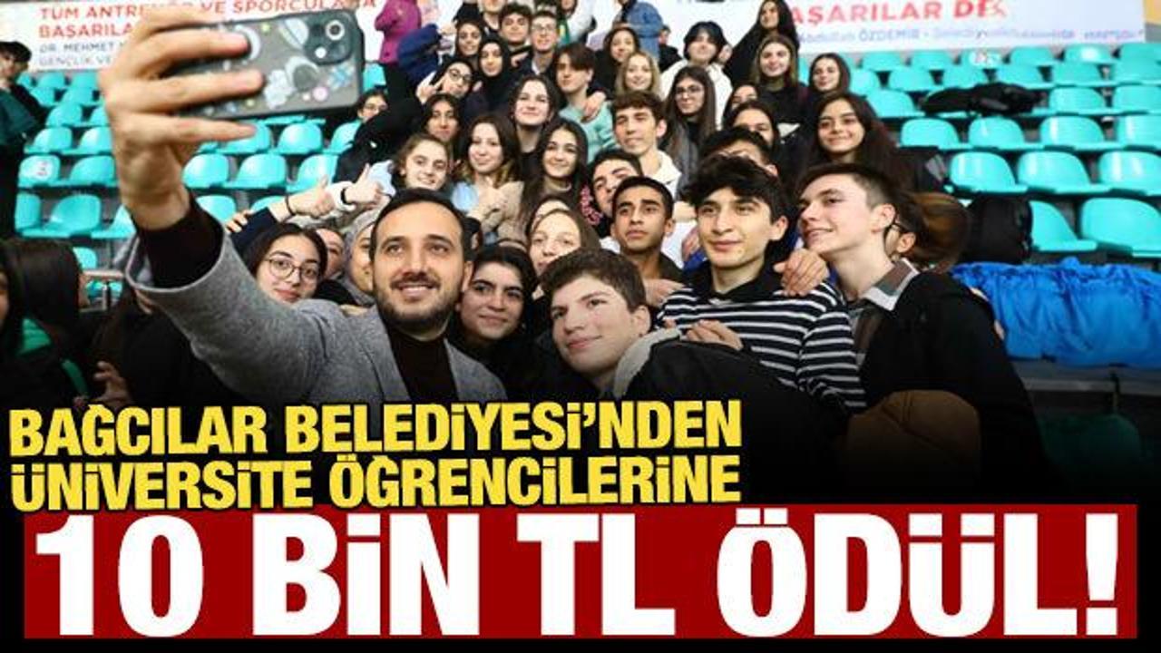 Bağcılar Belediyesi'nden üniversiteyi kazanan öğrencilere 10 bin TL ödül