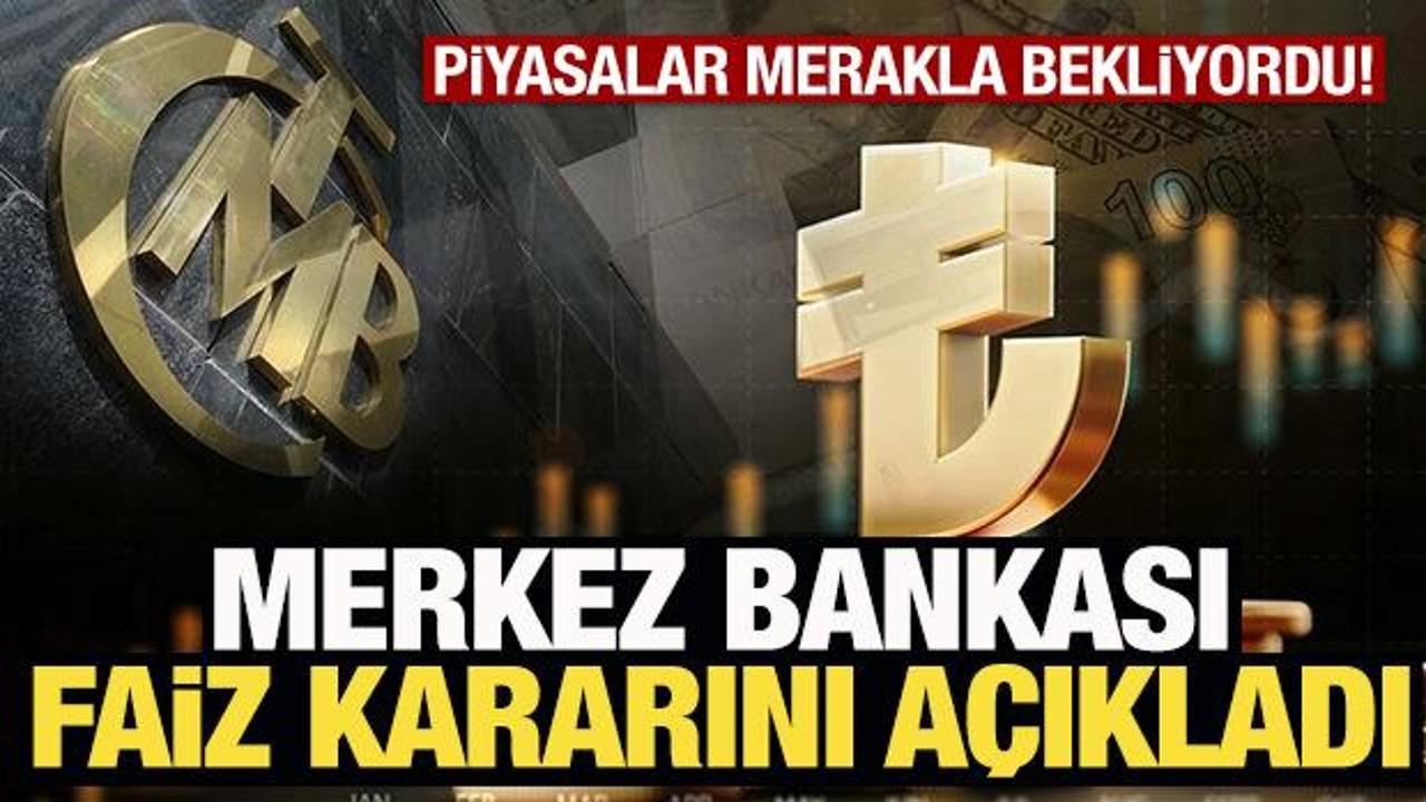 Merkez Bankası faiz kararını açıkladı